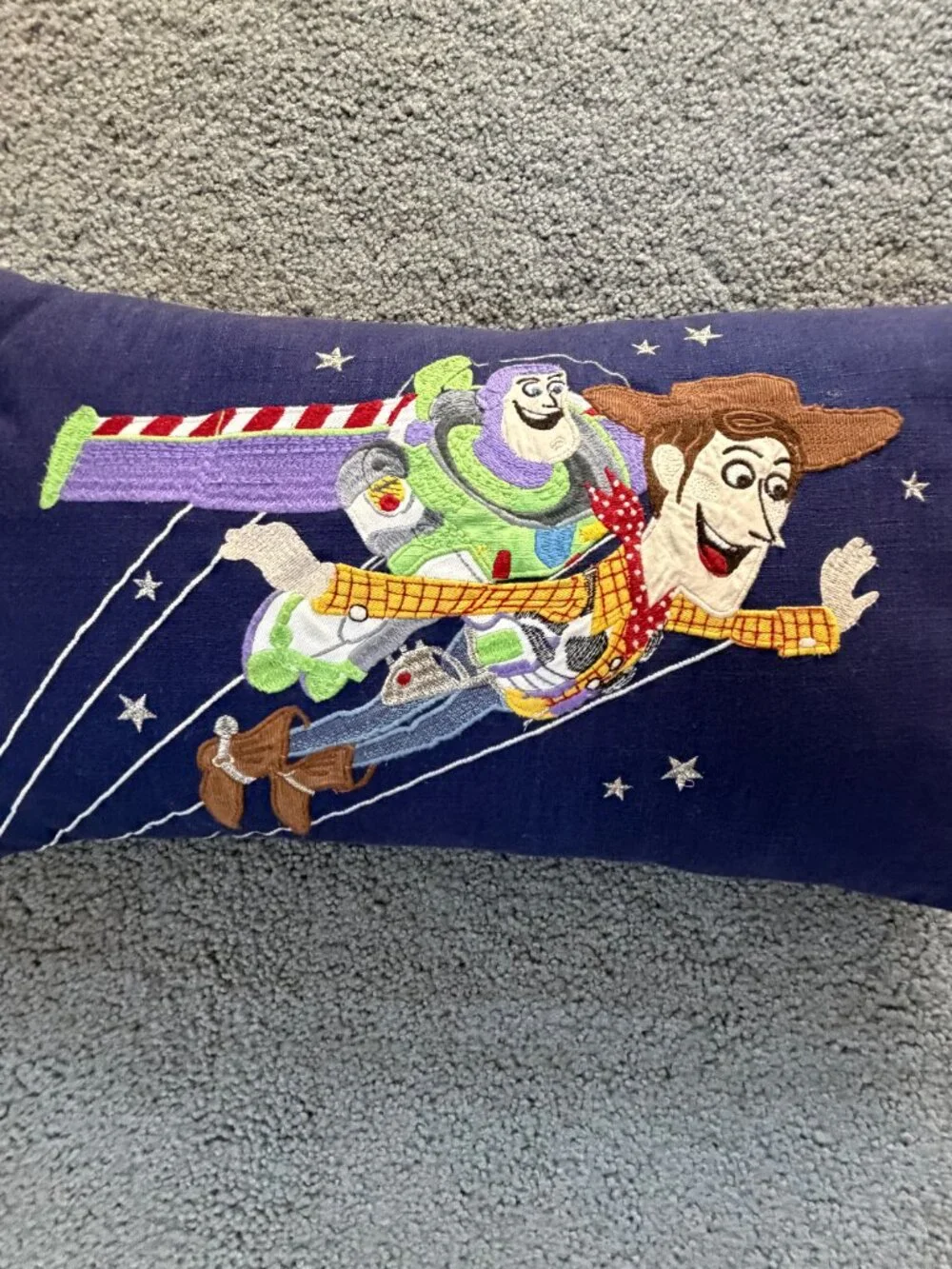 Pottery Barn Kids Toy Story Embroidered Lumbar Pillow - Excellent Pre-Owned Cond